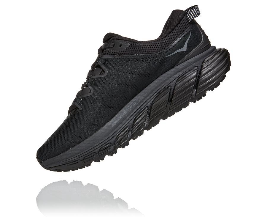 Hoka One One Womens Running Shoes - Gaviota 3 - Black - PNBO20591
